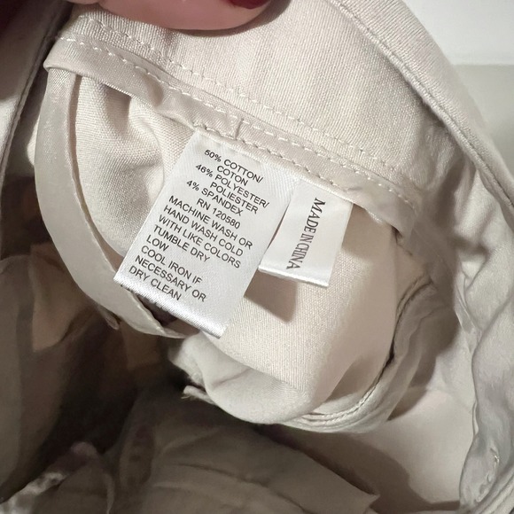 Amanda + Chelsea Women's Beige Stretch Straight Leg Dress Trousers Size 18W - Picture 4 of 4